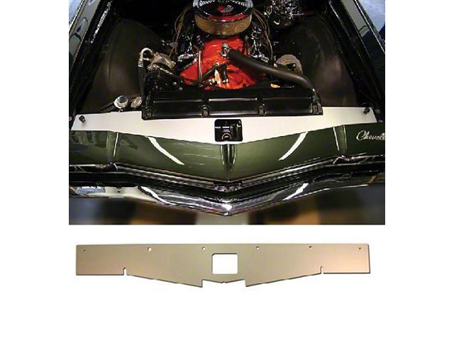 Chevelle Core Support Filler Panel, Anodized Aluminum, 1968-1969
