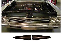 Chevelle Core Support Filler Panel, Black Anodized, 1966