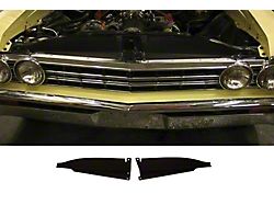 Chevelle Core Support Filler Panel, Black Anodized, 1967