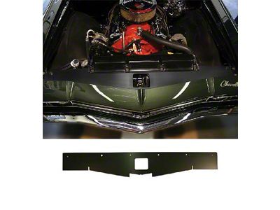Chevelle Core Support Filler Panel, Black Anodized, 1968-1969