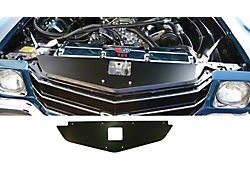 Chevelle Core Support Filler Panel, Black Anodized, 1970-1972
