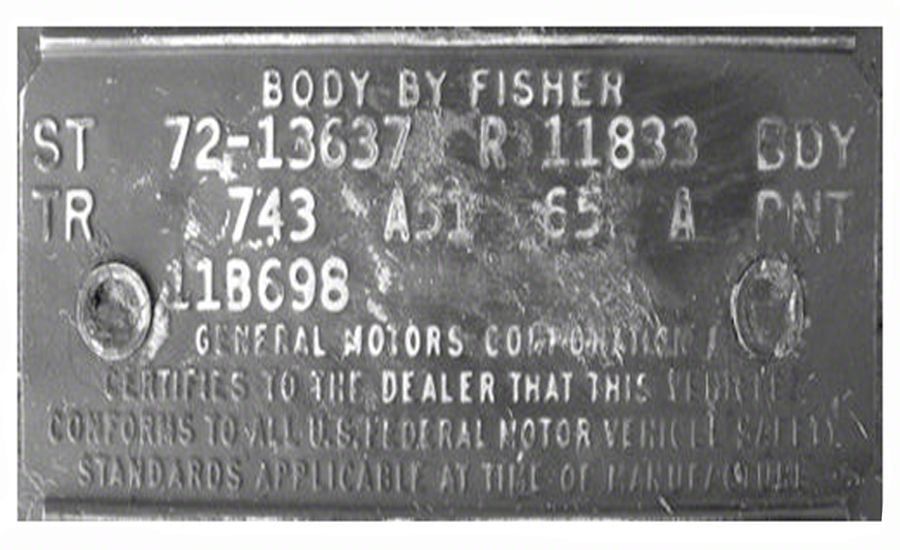 Ecklers Cowl Tag Rivets (64-73 Chevelle; 64-73 Malibu)