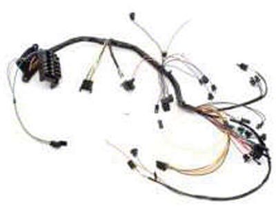 Chevelle Dash Wiring Harness, Main, For Cars With Warning Lights, Console Shift Transmission & Air Conditioning, 1966