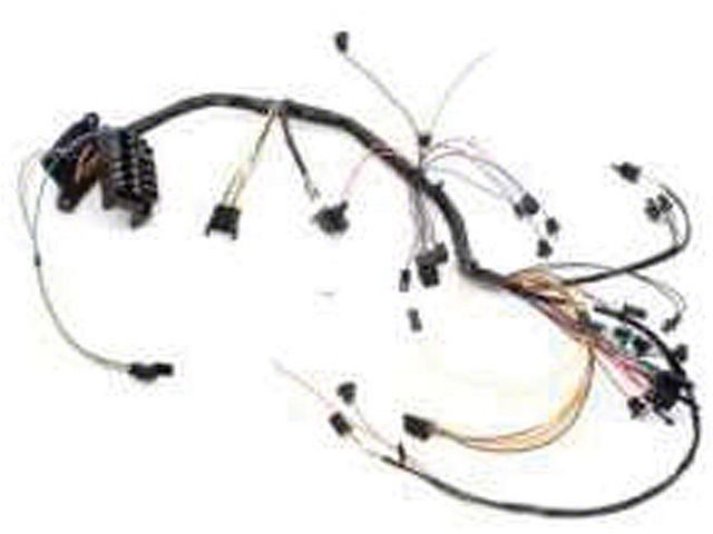 Chevelle Dash Wiring Harness, Main, For Cars With Warning Lights & Console Shift Transmission, Without Air Conditioning, 1966