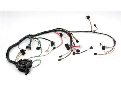 Chevelle Dash Wiring Harness, Main, Super Sport SS , For Cars With Factory Gauges & Without Seat Belt Warning, 1972