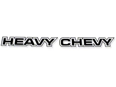 Chevelle Decal, Heavy Chevy, Body Decal, Black, 1971-1972