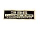 Chevelle Decal, Valve Cover, 396/325hp, 1966