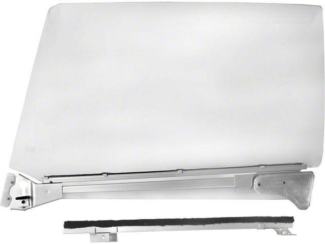 Chevelle Door Glass Assembly, Clear, Right, 2-Door Coupe, 1967