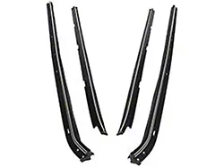 Chevelle Door Window Seals, Outer & Inner, 4 Piece, 2-Door Coupe, 1973-1977