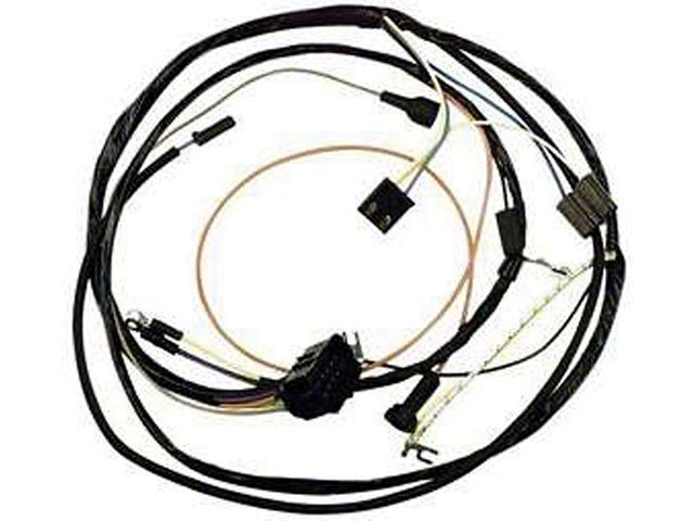 Chevelle Engine Wiring Harness, 6 Cylinder, For Cars With Warning Lights, 1972