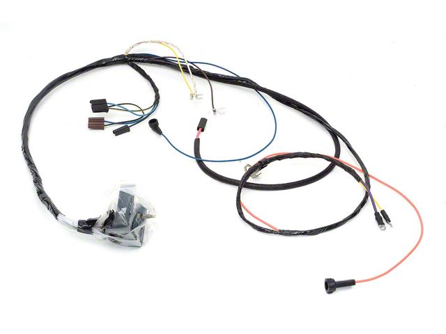 Chevelle Engine Wiring Harness, Big Block, For Cars With Factory Gauges & Idle Stop Solenoid, 1969
