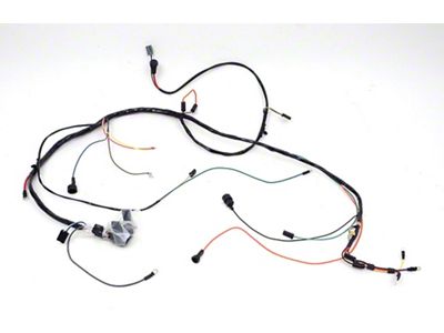 Chevelle Engine Wiring Harness, Small Block, For Cars With Factory Gauges & Without Turbo Hydra-Matic TH400 Automatic Transmission, 1972
