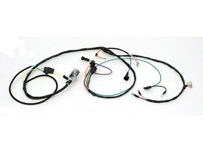 Chevelle Engine Wiring Harness, Small Block, For Cars With Warning Lights & Air Conditioning, 1966