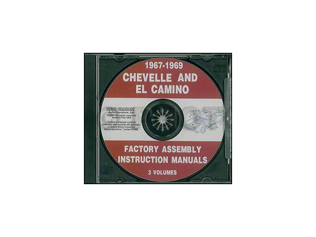 1967-1969 Chevelle and El Camino Assembly Manual (CD-ROM)
