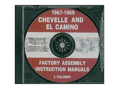 1967-1969 Chevelle and El Camino Assembly Manual (CD-ROM)