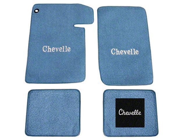 Chevelle Floor Mats, Black, 4-Piece Set, 80/20 Loop, ACC, 1964-1967