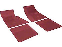 Chevelle Floor Mats,w Bowtie Emblem, Red, w/ Bowtie Emblem,4Pc, 1964-1972