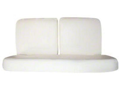 Chevelle Front Bench Seat Thin Foam Cushion Set, With Back Support Springs