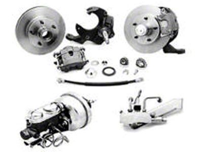 Chevelle Front Disc Brake Kit, With Booster, With Drop Spindle, 1967
