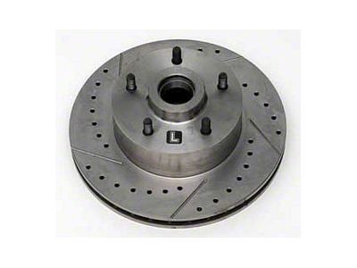 Front Disc Brake Rotor,Drilled/Slotted,Left,55-67