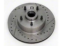 Front Disc Brake Rotor,Drilled/Slotted,Right,55-72