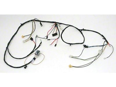 Chevelle Front Light Wiring Harness, 6 Cylinder, For Cars With Warning Lights, 1968