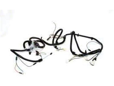 Chevelle Front Light Wiring Harness, For Cars With Warning Lights, 1965