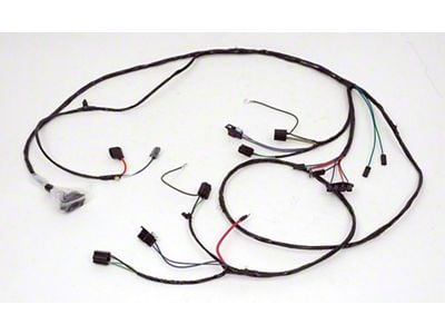 Chevelle Front Light Wiring Harness, For Cars With Warning Lights, 1966