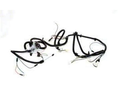 Chevelle Front Light Wiring Harness, Small Or Big Block, For Cars With Warning Lights, 1969