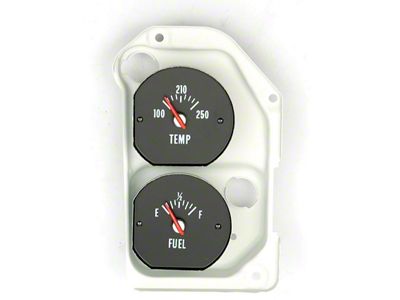 Chevelle Fuel & Water Temperature Gauge Combination, With Housing, Super Sport SS , 1971-1972