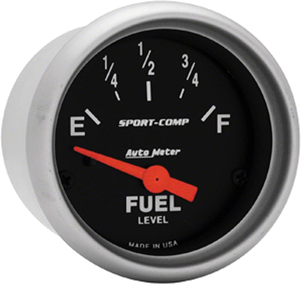 Auto Meter Ecklers Series 21/16Inch Fuel Level Gauge; 0