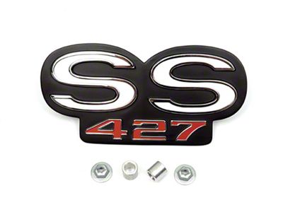 Chevelle Grille Emblem, SS427, 1966 & Rear Panel Emblem, 1966-1967