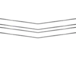 Chevelle Grille Moldings, Horizontal, 1970
