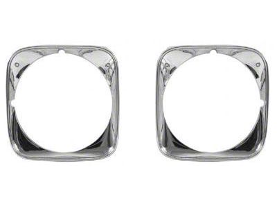 Bezels,Headlight,Pair,1971