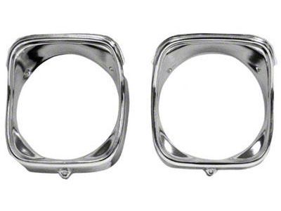 Chevelle Headlight Bezels, Inner & Outer, Right, 1968