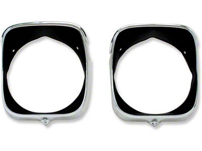 Bezel,Headlight,Right Inner & Outer ,1969