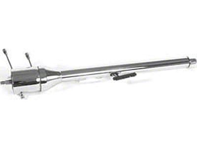 Chevelle Ididit Steering Column, Tilt, Chrome, For Cars With Floor Shifters, 1966