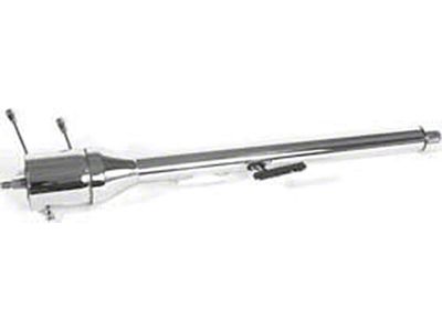 Chevelle Ididit Steering Column, Tilt, Column Shift, Brushed Aluminum, 1966