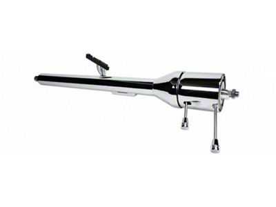 Chevelle Ididit Steering Column, Tilt, Floor Shift, Chrome,1969-1972