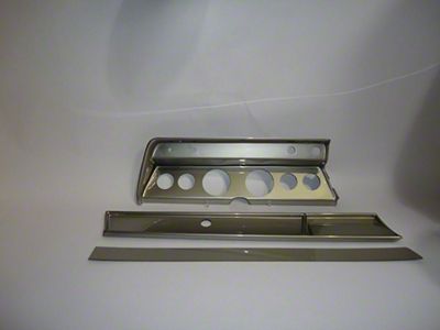 Chevelle Instrument Cluster Panel, Aluminum Finish, With Pre-Cut Holes, 1967