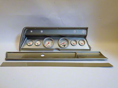 Chevelle Instrument Cluster Panel, Aluminum Finish, With Ultra-Lite Gauges, 1967