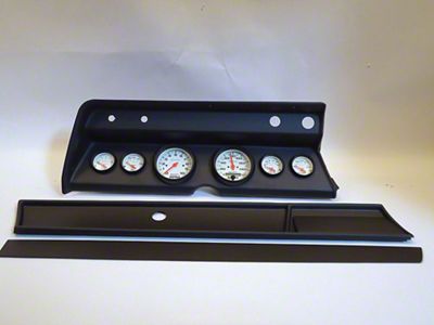 Chevelle Instrument Cluster Panel, Black Finish, With Phantom Gauges, 1967