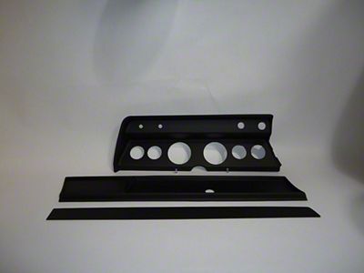 Chevelle Instrument Cluster Panel, Black Finish, With Pre-Cut Holes, 1966