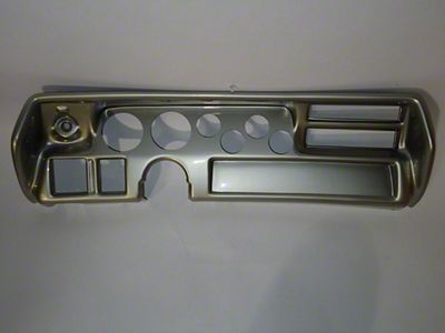 Gauge Panel,6-Hole,w/o Gauges,Brushed Aluminum,70-72
