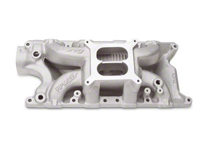 Chevelle Intake Manifold, Big Block, Cast Finish, PerformerRPM 2-R, For Rectangular Port Cylinder Heads, Edelbrock, 1965-1972