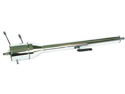 Chevelle Iodide Steering Column, Tilt, Pintable Steel, For Cars With Floor Shifters, 1964-1965