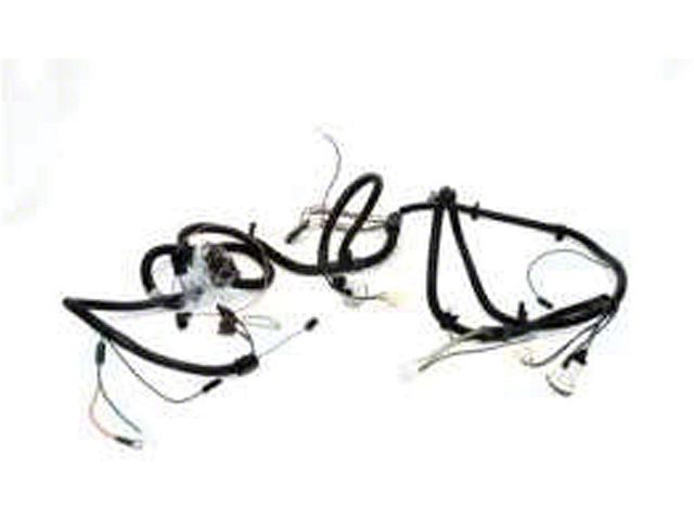 Chevelle Front Light Wiring Harness, Small Or Big Block, For Cars With Warning Lights & Without Air Conditioning, 1970