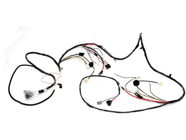 Chevelle Front Light Wiring Harness, Small Or Big Block, For Cars With Warning Lights & Air Conditioning, 1970