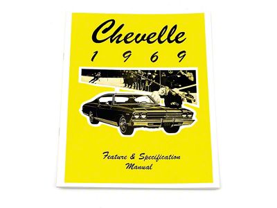 Chevelle Literature, Chevelle Feature & Spec. Manual, 1969