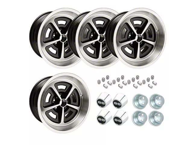 Chevelle - Magnum Wheel Kit, One Piece Cast Aluminum, 17x9, 1968-1972; Set of 4